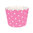 Muffinivuoka, polka dot pinkki (candy) (purkki)