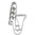 Saksofoni-muotti, 9cm (101)