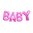 Foliopallo, BABY Kit - baby pink