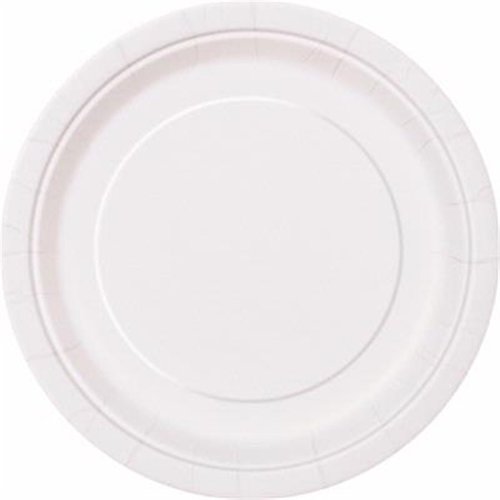 Isot lautaset, valkoinen