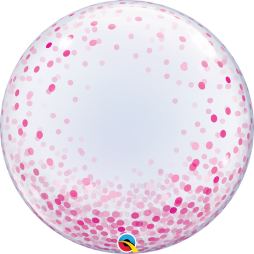 Bubblepallo, pink confetti dots 