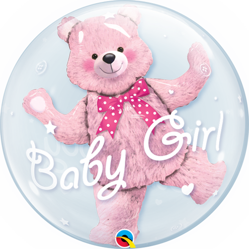 Double bubblepallo, baby pink bear