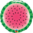 Foliopallo, sliced watermelon