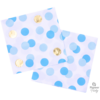 Blue & Gold dots isot lautasliinat