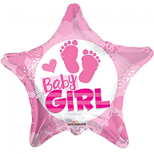 Foliopallo, baby girl footprint