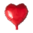 Foliopallo, punainen sydän