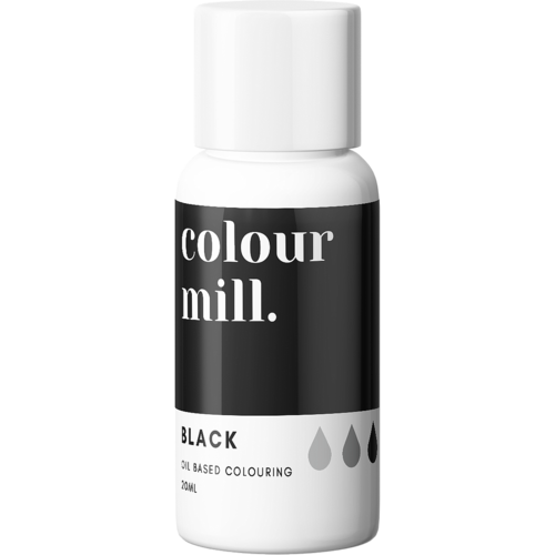 Colour Mill elintarvikeväri, Black 20ml   