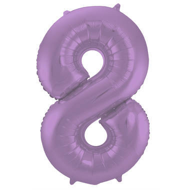 Muotofoliopallo, numero 8 matta violetti