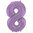 Muotofoliopallo, numero 8 matta violetti