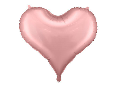 Foliopallo, sydän vaaleanpunainen 75cm