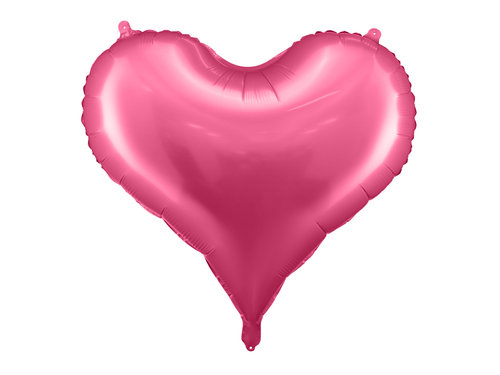 Foliopallo, sydän pinkki 75cm 