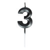Kakkukynttilä mini, musta nro 3