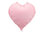 Foliopallo, sydän vaaleanpunainen 45cm
