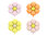 Foliopallot, kukkaset 4kpl