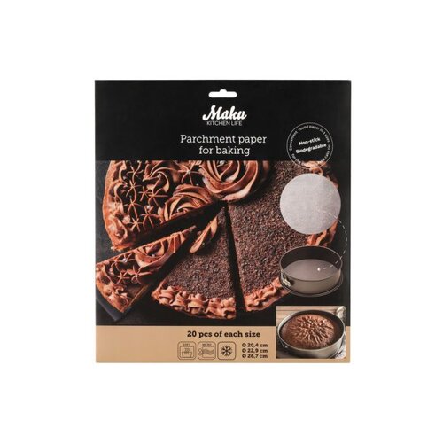 Pyöreä leivinpaperisetti 60kpl