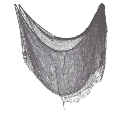 Halloween kangas, 76 x 228cm musta