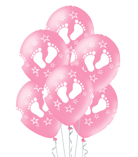 Ilmapallot, Vauvan varpaat vaaleanpunainen 6kpl
