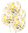 Ilmapallot, confetti kulta 4kpl