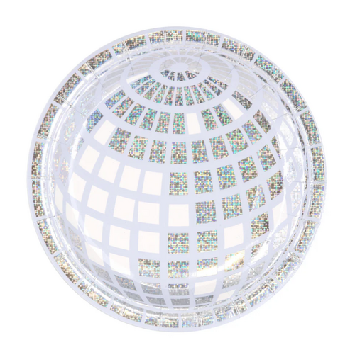 Lautaset, hopea discopallo 6kpl