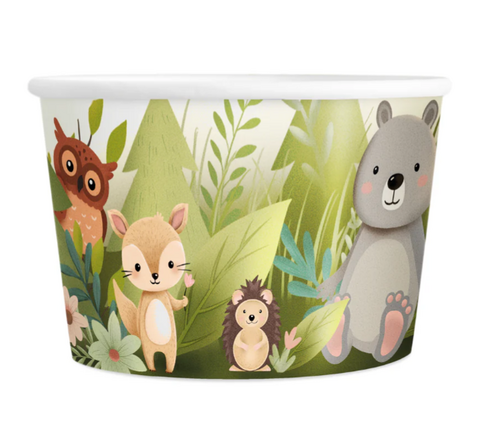 Jäätelökulhot, Metsäneläimet 6 kpl