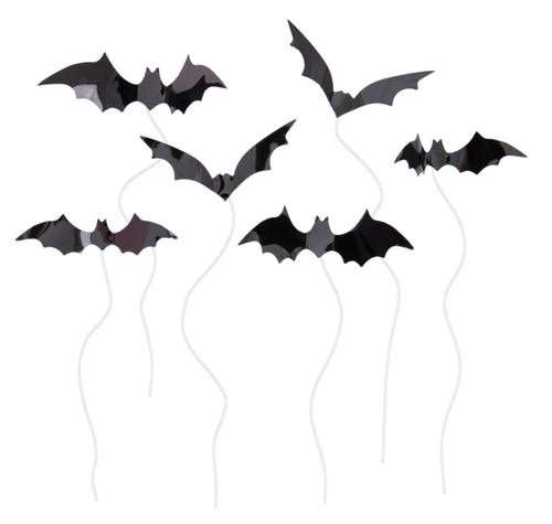 Lepakko kakkukoristeet 6kpl