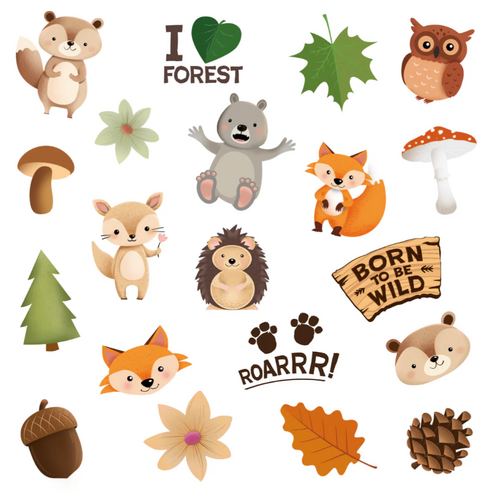 Siirtotatuoinnit, Metsäneläimet