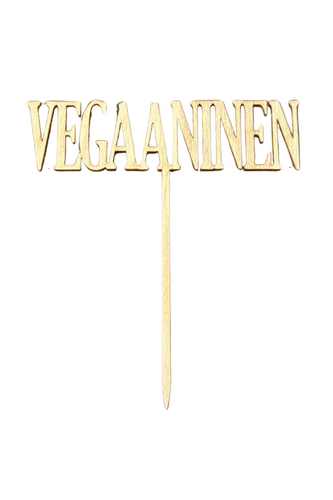 Puinen kakkukoriste, Vegaaninen