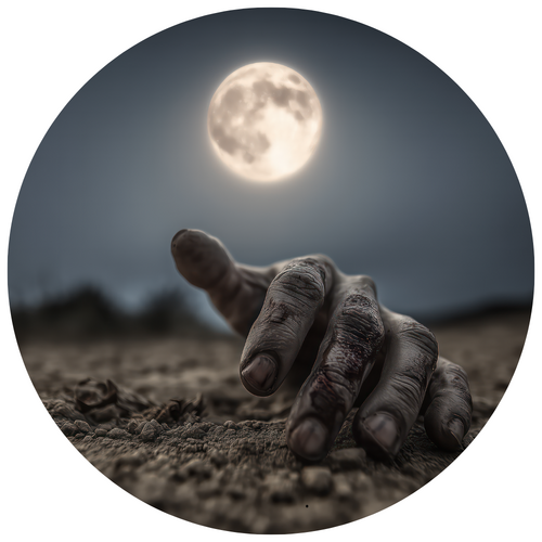 Syötävä kakkukuva, Halloween zombie 20 cm