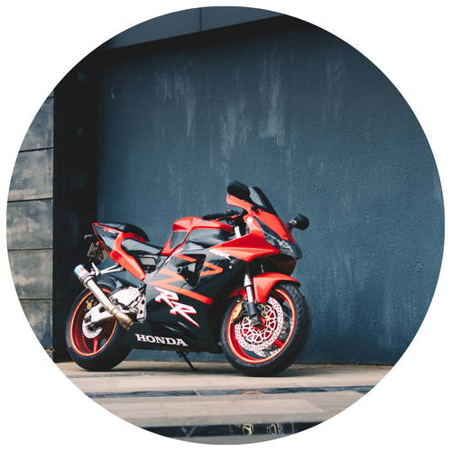 Syötävä kakkukuva, Moottoripyörä 20 cm