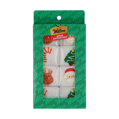 Wilton syötävä koriste, Hyvää Joulua 8 kpl