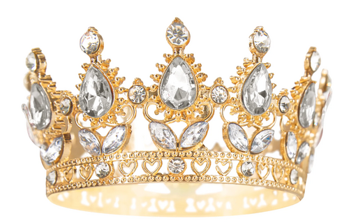 Kultainen kruunu kirkkailla kivillä 